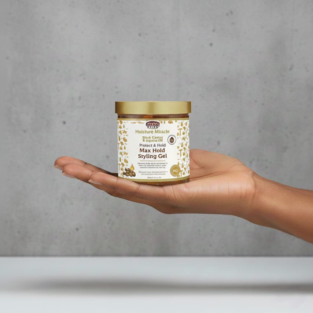 Moisture Miracle Black Castor And Jojoba Oil Max Hold Styling Gel 510 g