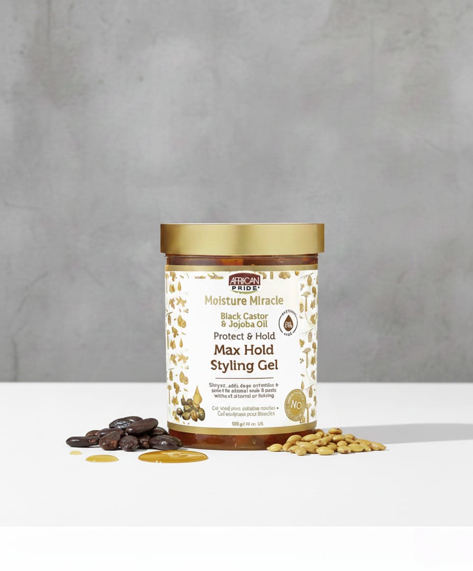 Moisture Miracle Black Castor And Jojoba Oil Max Hold Styling Gel 510 g